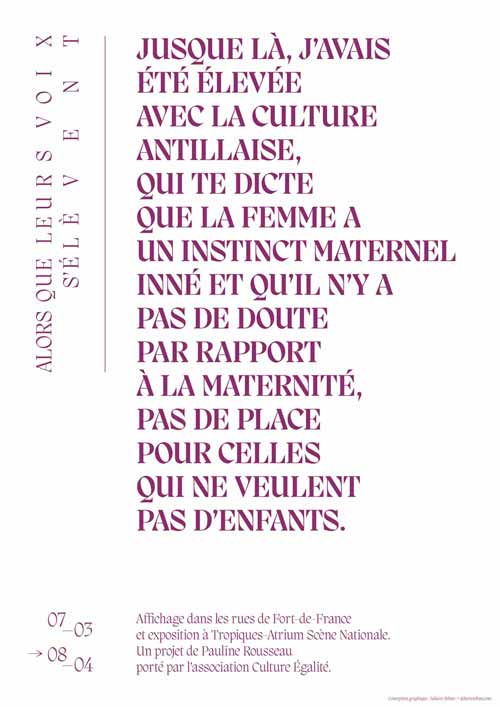 Juliette Seban – Pauline Rousseau – Affiche de rue