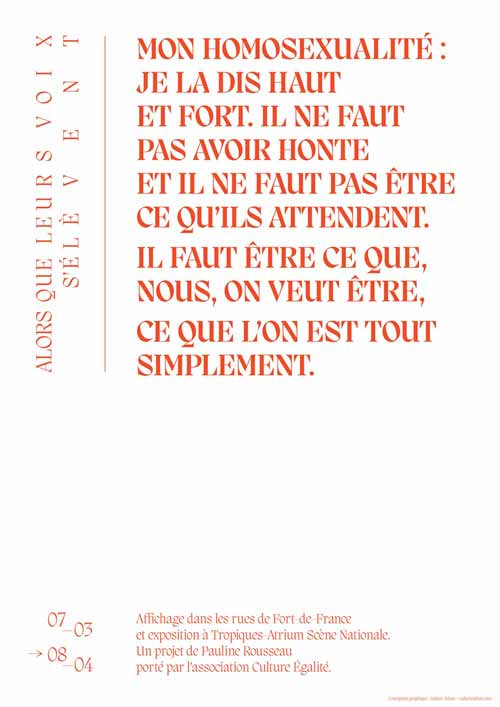 Juliette Seban – Pauline Rousseau – Affiche de rue