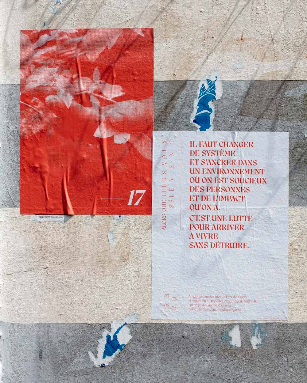 Juliette Seban – Pauline Rousseau – Affiche de rue in situ