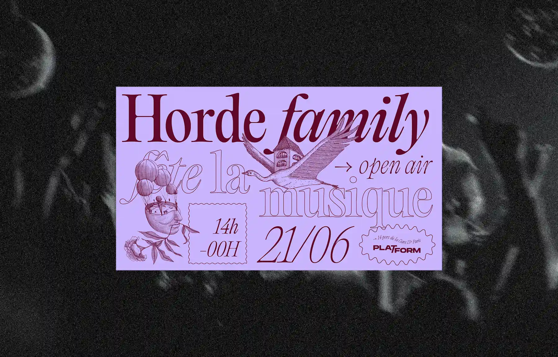 Juliette Seban – Horde Family 2025 – Event violet