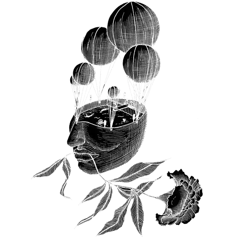 Juliette Seban – Horde Family 2025 – Dessin piscine crâne